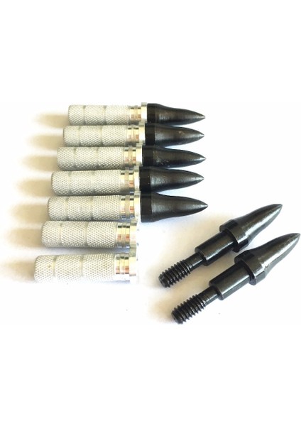 Simli Tarzı Ok Dişli Hedef Ok Noktaları + 6mm Alüminyum Ok Fiberglas Canbon Ok Avcılık Okçuluk Için Ekleme (Yurt Dışından)