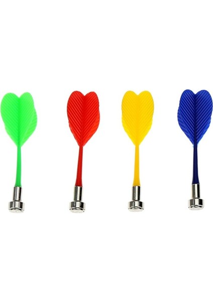 Yeşil Stil 3 Adetlot 4 Renk Bullseye Hedef Oyunu Iki Taraflı Manyetik Tahta Için Plastik Dart Kanadı Manyetik Dart (Yurt Dışından)