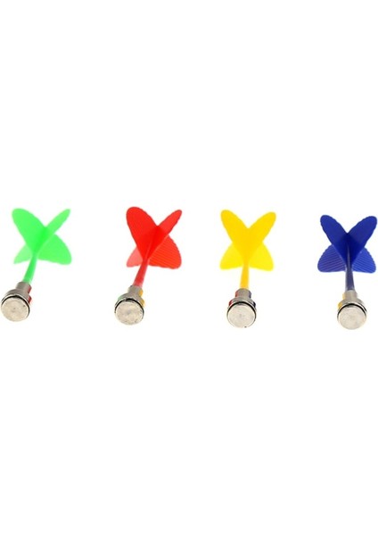 Yeşil Stil 3 Adetlot 4 Renk Bullseye Hedef Oyunu Iki Taraflı Manyetik Tahta Için Plastik Dart Kanadı Manyetik Dart (Yurt Dışından)