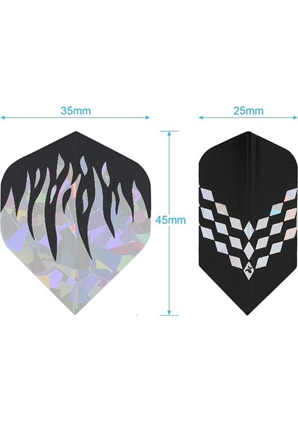 50 Adet 3D Uçuş Stili Cyeelife Adet Dart Uçuş Seti Standart, Elektronik Dart Tahtası Oyunları Aksesuar Seti Için (Yurt Dışından)