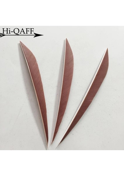 Kumral Tarzı Hi-Q 5 Inç Türkiye Tüy Ok Fletching Okçuluk Aksesuarları Avcılık Atış - Söğüt Yaprağı Şekli (Yurt Dışından)