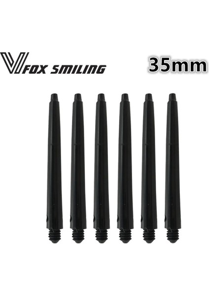 Siyah 35MM 50PCS Tarzı Fox Gülen Ba mm Naylon Dart Milleri Siyah Beyaz Dart Aksesuarları (Yurt Dışından)