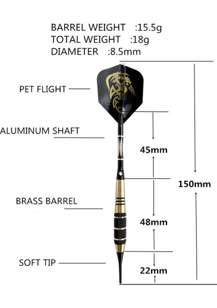 20 Adet Siyah Kanat C6 Stili Et 18GGG Profesyonel Elektronik Yumuşak Uçlu Dart Dart Kutulu Dart Dart Uçuşları Siyah Dart Mili Gyh (Yurt Dışından) modelleri