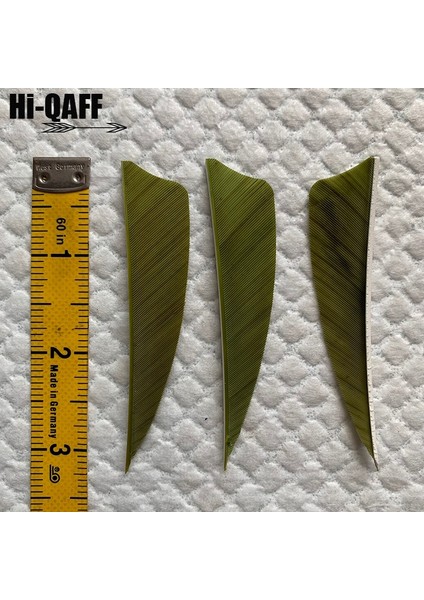 Zeytin Yeşili Tarzı Hi-Q 3 Inç Doğal Hindi Tüyleri Kalkan Kesim Okçuluk Fletches Tüy Ok Fletching 3'' Kanatlar Kırmızı (Yurt Dışından)