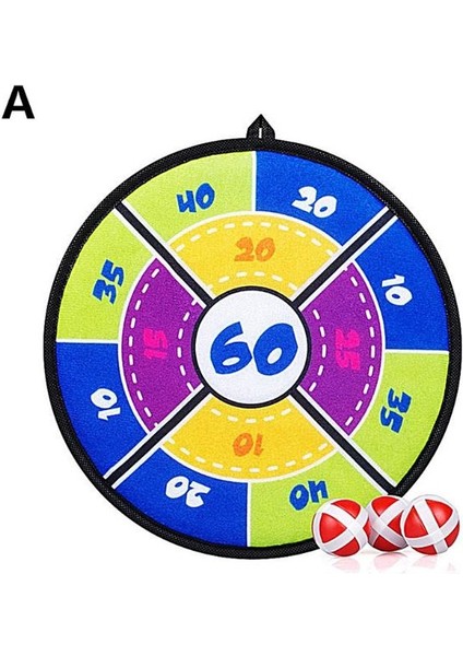 Bir Stil 27.5cm Çocuklar Güvenlik Dart Tahtası Spor Oyuncakları Yapışkan Top Oyunu Kapalı Açık Ebeveyn-Çocuk Etkileşimi (Yurt Dışından)