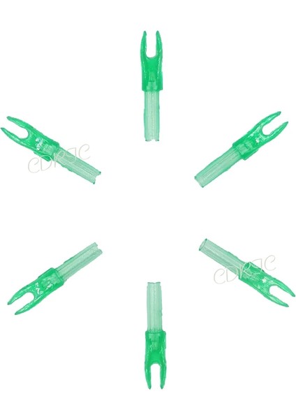 Şeffaf Yeşil Stil Olor Arrow Nock Şaft Od Için Karbon Arrow Fiberglas Ok Mili Okçuluk Çekimi (Yurt Dışından)