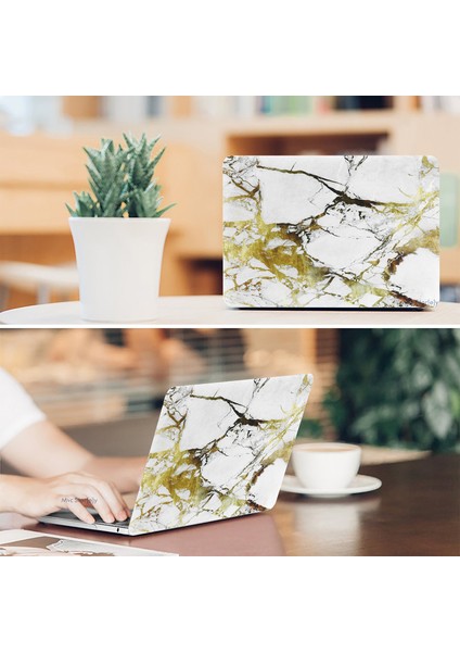 Macbook Pro Kılıf 13inç M1-M2 A1706 A1708 A1989 A2159 A2251 A2289 A2338 ile Uyumlu Mermer