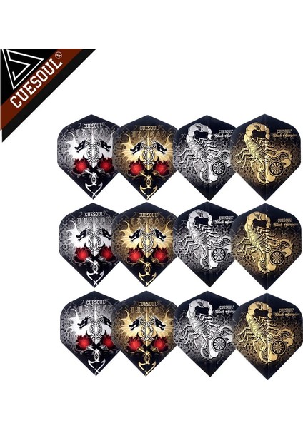 Erik Tarzı 3 Adet Dart Uçuşları Kanat Tüy Kuyruk Cuesoul (4 Tip Mevcut) (Yurt Dışından) modelleri