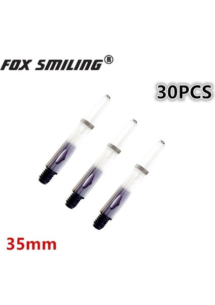 35MM 30PCS Siyah Stil Fox Gülen Dart Milleri mm Naylon Plastik 2ba Vida (Yurt Dışından)