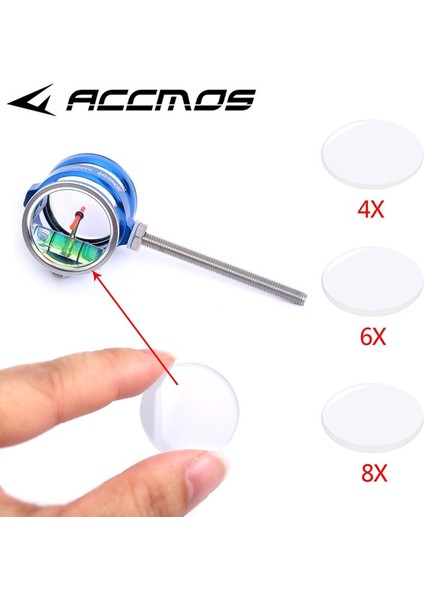 8x Tarzı 1 Adet Okçuluk Bileşik Yay Sight Lens x Raınbowtopvıew Hedefleyen Kapsam Büyüteç Lens Yayını Değiştirin Çekim Ok Aksesuarları (Yurt Dışından)