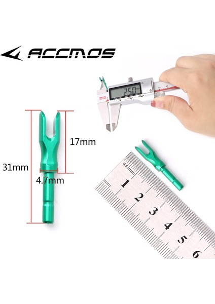 5 Adet Kırmızı Id6.2 Stili Okçuluk Alüminyum Alaşımlı Ekleme Ok Nock Pin Nock Fit Ok Mili Bileşik Olimpik Çekim Aksesuarları (Yurt Dışından) indirimleri