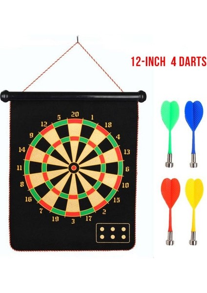 12 Inç Tarzı Inç Manyetik Dart Tahtası Dart Takım Çift Taraflı Akın Dart Tahtaları Dart Güvenlik Plakası Dart Güvenlik Boş Zaman Oyunu (Yurt Dışından)