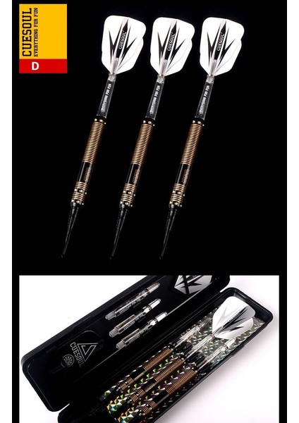 2c Tarzı 15CM 18G Cuesoul Profesyonel Dart Yumuşak Uçlu Dart Elektronik Dart, Pirinç Namlulu ve Li Naylon Dart Milleri (Yurt Dışından)