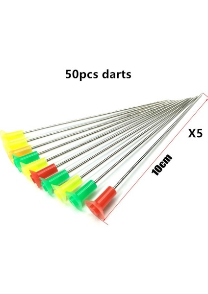 50 Adet2 Tarzı Blow Arrow Metal Şişirme Pimi Köpük Kavrama Okçuluk M50 Siyah Bağlantı Tüpü Avcılık Blowgun Outdoor Shooting Recreational Blowarrow (Yurt Dışından)