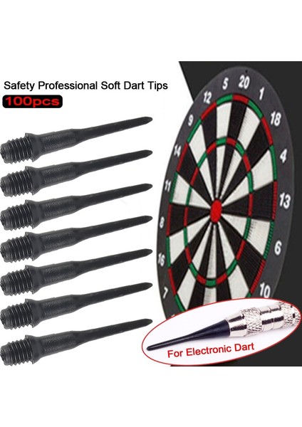 Yarı Konik Siyah Stil Lot Güvenlik Ipliği Profesyonel Plastik Dart Uçları Yumuşak Iğne Elektronik Dart Yedek Yedek Parça Uzunluğu 2.8cm (Yurt Dışından) fiyatları