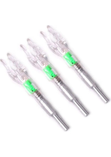 3 Adet Id4.2mm Yeşil Stil Okçuluk Ok LED Işıklı Nocks Bileşik Olimpik Yaylar Için Kuyruğa Otomatik Vuruşlaruzun Yay Ok Milleri (Yurt Dışından)