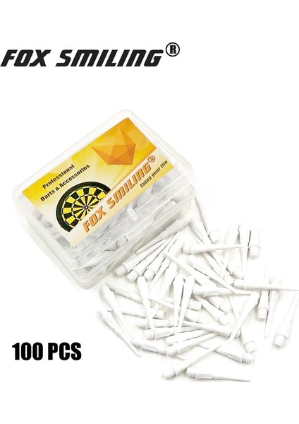 Yeşil 100 Adet Tarzı Fox Smiling ve Elektronik Dart Ucu 2ba Groove Yumuşak Ucu Dart, Kutu Paketli (Yurt Dışından)