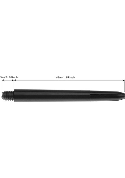 Siyah 35MM 30PCS Tarzı Fox Gülen Dart Milleri Naylon 2ba Profesyonel Dart Için Dart Mili Plastik Dart Milleri Aksesuarları (Yurt Dışından)