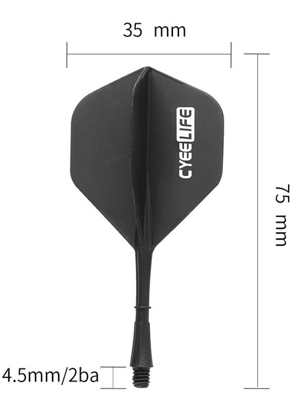 3 Adet Tarzı Cyeelife Professional Dart Flights And Shafts 2ba ,cyeelife Yeni Dart Aksesuar Seti,dayanıklı ve Kırılması Kolay Değil (Yurt Dışından) modelleri
