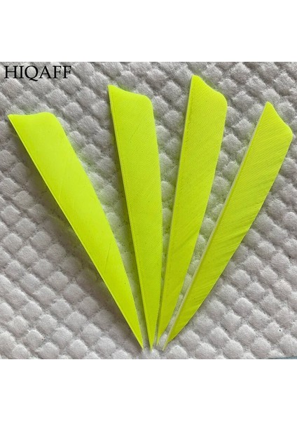 Floresan Sarı Tarzı Hi-Q 4 Inç Sağ Kanat Türkiye Tüy Ok Fletching Okçuluk Avcılık Ok Fletching Okçuluk Aksesuarları (Yurt Dışından)