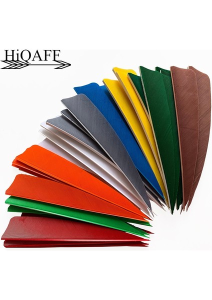 Floresan Sarı Tarzı Hi-Q 4 Inç Sağ Kanat Türkiye Tüy Ok Fletching Okçuluk Avcılık Ok Fletching Okçuluk Aksesuarları (Yurt Dışından)