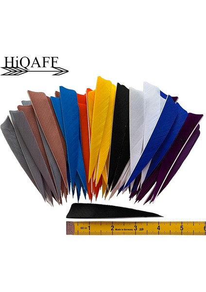 Floresan Sarı Tarzı Hi-Q 4 Inç Sağ Kanat Türkiye Tüy Ok Fletching Okçuluk Avcılık Ok Fletching Okçuluk Aksesuarları (Yurt Dışından)