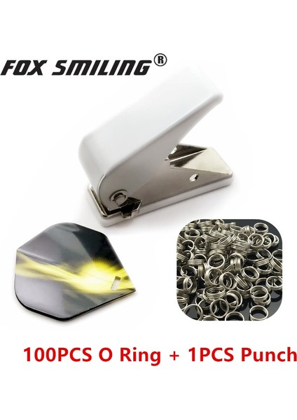200 Adet O Yüzük Tarzı Fox Gülen Profesyonel Dart Uçuş Punch Dart Kanat Delik Wit O Ring Dart Aksesuarları (Yurt Dışından)