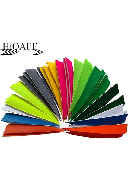 Floresan Sarı Tarzı Hi-Q 4 Inç Sağ Kanat Türkiye Tüy Ok Fletching Okçuluk Avcılık Ok Fletching Okçuluk Aksesuarları (Yurt Dışından)