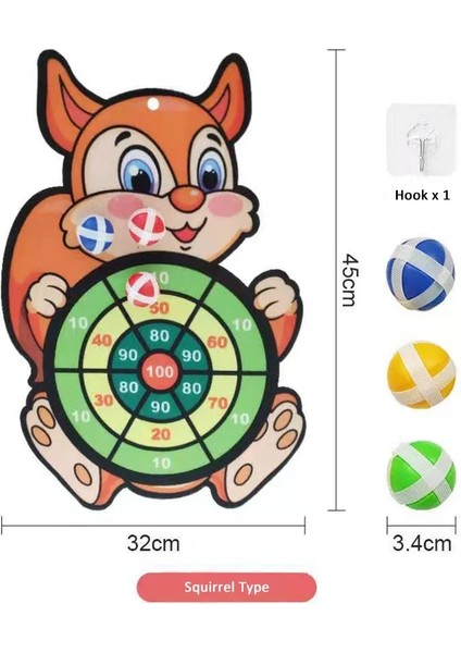 Sincap Tarzı Çocuklar Karikatür Hayvan Dart Tahtası Sevimli Farklı Hayvanlar Dart Hedef Doğruluk Hassas Hedef Çocuklar Boş Zaman Sporları (Yurt Dışından)
