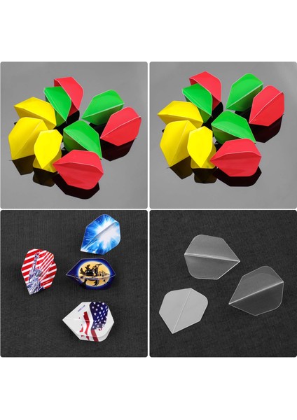 Açık Gri Tarzı Cyeelife Dart Uçuşları Çoklu Stiller Renkli Pet Dart Uçuşları Yüksek Li Dayanıklı Pvc Dart Aksesuarları (Yurt Dışından)