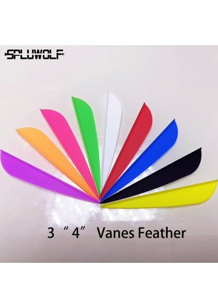 40 Adet 3 Inç Pk Tarzı "okçuluk Okları Fletching" Vane Feather Diy Ok Aksesuarları (Yurt Dışından)