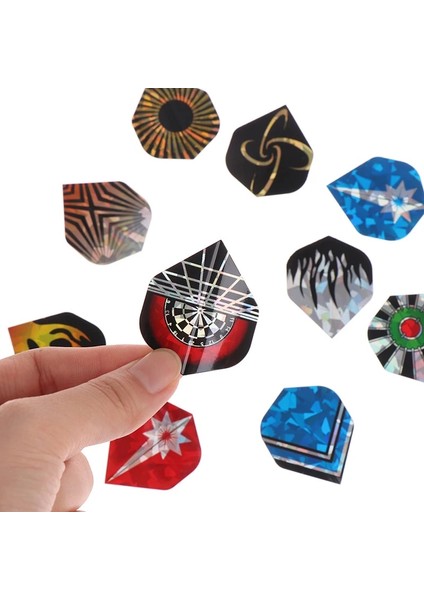 TSOD05-L12 Stili Dart Aksesuarları Reflektif Baskı Lazer Dart Kanat Dart Avcılık Uçuşları Pvc Güzel Dart Uçuş Setleri (Yurt Dışından)