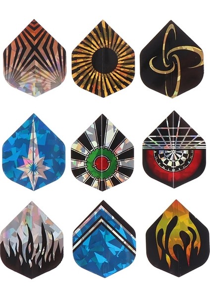 TSOD05-L12 Stili Dart Aksesuarları Reflektif Baskı Lazer Dart Kanat Dart Avcılık Uçuşları Pvc Güzel Dart Uçuş Setleri (Yurt Dışından)