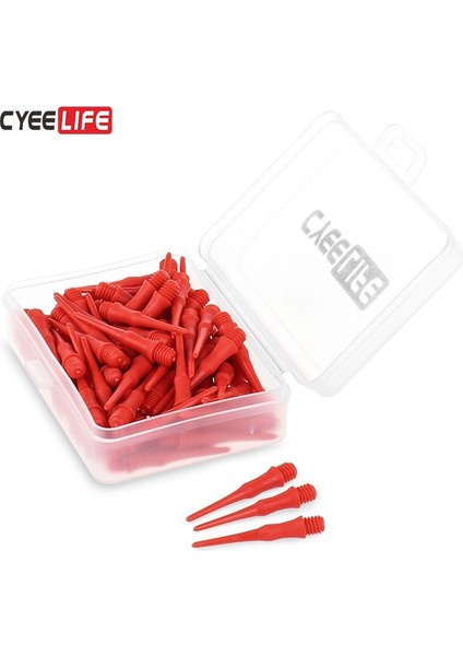 Kırmızı Stil Cyeelife Profesyonel Plastik Dart Ipuçları, Yedek Dart Noktaları, 8 Renk, CL18STYLE (Yurt Dışından)