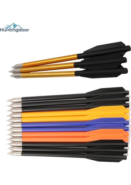 Pp Plastik 48 Tarzı Adet 6.5 '' Doğru Oklar Alüminyum Alaşımlı Şaft Açık Avcılık Ok Okçuluk Avcılık Lb Tatar Yayı Çekimi Için (Yurt Dışından) modelleri