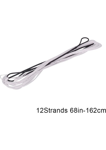 Siyah Beyaz 68 Inç Tarzı 12 Tel Okçuluk Olimpik Yay Longbow Bowstring Fit Değiştirin 58''-70''bow Siyah ve Kırmızı Yay Dize Çekim Aksesuarları (Yurt Dışından)