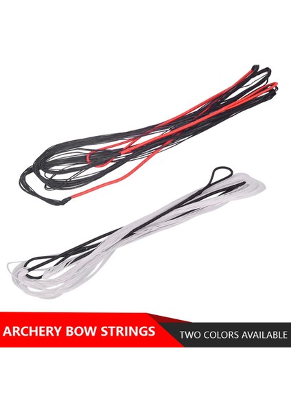 Siyah Beyaz 68 Inç Tarzı 12 Tel Okçuluk Olimpik Yay Longbow Bowstring Fit Değiştirin 58''-70''bow Siyah ve Kırmızı Yay Dize Çekim Aksesuarları (Yurt Dışından) fiyatları