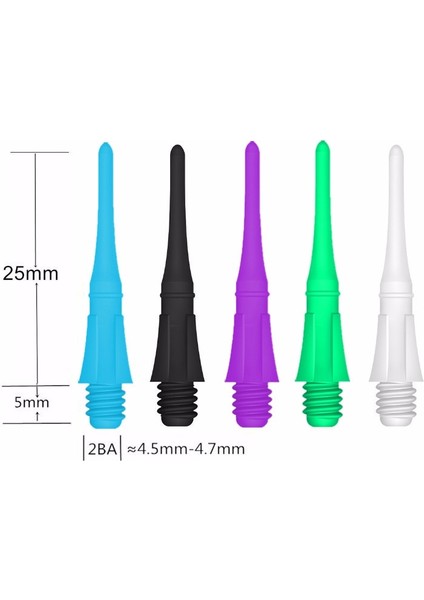 Yeşil 100 Adet Tarzı Fox Gülen Ba Profesyonel Naylon Yumuşak Uçlu Dart Iğne Noktası Aksesuarları (Yurt Dışından) fırsatları