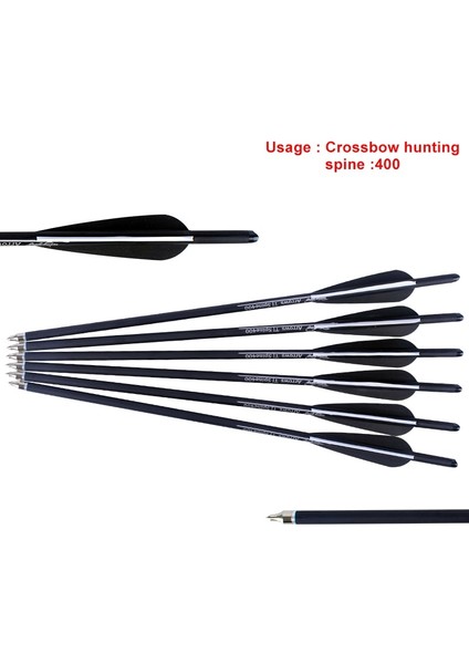 9PC13.5 Inç Tarzı P Avcılık Okçuluk Ok Rossbow Avcı Cıvataları Karbon Oklar 3ınchvanes Fletching F Hedef Atış (Yurt Dışından)