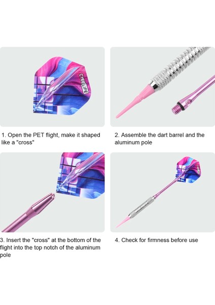 Sarı Stil Cyeelife G Plastik Uçlu Dart Seti, Kılıflı Profesyonel Elektronik Yumuşak Dart+Pet Uçuşlar+Alu ve Pvc Şaftlar (Yurt Dışından)