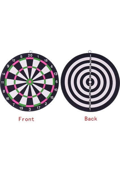 1 Takım Yetişkin Kapalı Spor Oyunu Çocuklar Için Mükemmel Dekorasyon Kurulu Oyuncak 16CM Çift Taraflı Dart Tahtası Dart Oyun Seti (Yurt Dışından)