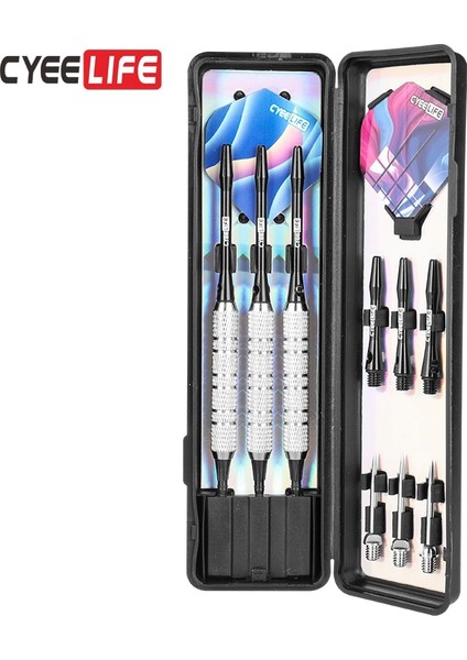 Siyah Stil Cyeelife Darteces Gdarts Elektronik Dart Için Plastik Uç Seti Çoklu Stiller ile Pirinç Dart (Yurt Dışından)