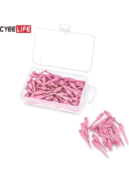Pembe Tarzı Cyeelife Profesyonel Plastik Dart Ipuçları, Yedek Dart Noktaları, 8 Renk (Yurt Dışından)