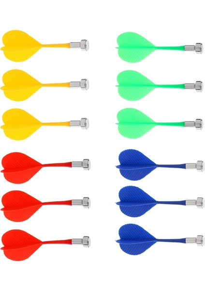12 Parça Set Dayanıklı Manyetik Dart Kapalı Oyun Güvenliği Değiştirme Dart (Yurt Dışından)