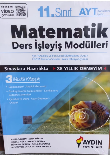 Aydın Yayınları 11. Sınıf  Matematik Ders İşleyiş Modülleri