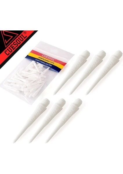Beyaz 50 Adet Tarzı Cuesoul Naylon Yumuşak Ucu Elektronik Dart Dart Noktaları Dart Tahtası Oyunları Için Dart Aksesuarları (Yurt Dışından)