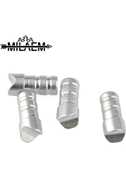 50 Adet Id6.2mm Tarzı Pc Okçuluk Gümüş Ekleme Ok Nock Id Crossbow Alüminyum Alaşım Ok Kuyruk Açık Çekim Avcılık Aksesuarları (Yurt Dışından)