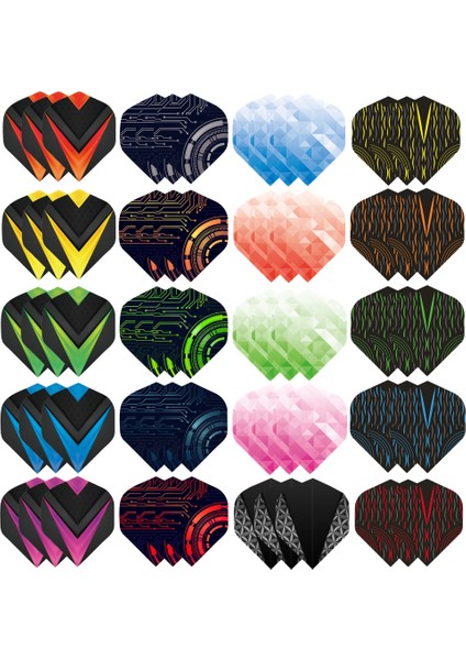 30 Adet Set2 Tarzı Goodarts Profesyonel Dart Tahtası Oyunu Çoklu Stiller Renkli Pet Dart Uçuşları Dart Aksesuarları (Yurt Dışından)