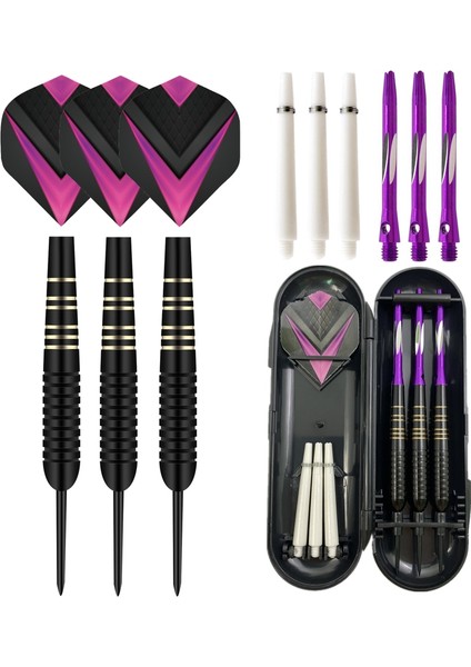 MAVİ-32218513 Stili Goodarts Kapalı Spor Oyunları Alüminyum Şaftlı Profesyonel Iğne Pirinç Namlu Noktası Uçuş Seti Siyah 21G Çelik Ucu Dart (Yurt Dışından) fırsatları