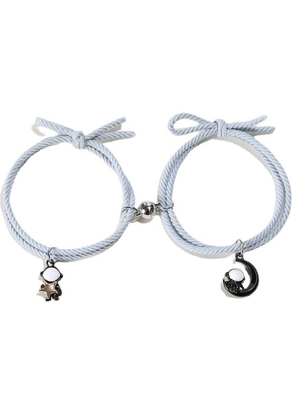 No.11 Stili Ay Robotlar Kolye ile Karikatür Manyetik Çift Bilezikler Sevimli Karşılıklı Cazip Dostluk Halat Arkadaşlar Için Hediyeler ASD88 (Yurt Dışından) modelleri